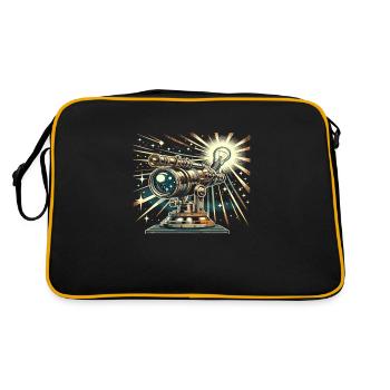 Astrophotography Astronomy Space Camera - Retro Bag - black/gold - Back