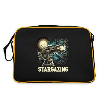 Astrophotography Astronomy Space Camera - Retro Bag - black/gold - Back