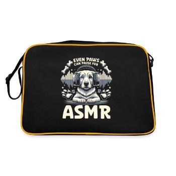 Asmr Chuchotement Asmr Enthousiaste Pleine conscience - Sac Retro - noir/or - Dos
