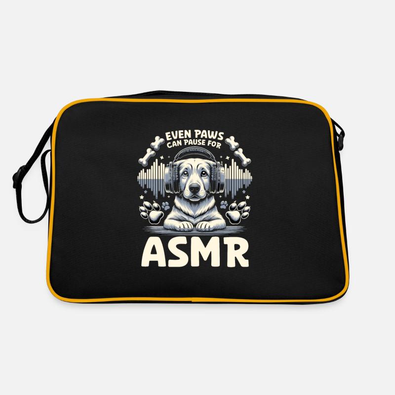Asmr Whispering Asmr Enthusiast Mindfulness Retro Bag