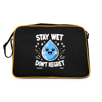 Hydration Drink Water Stay Hydrated Hydration - Retro Bag - black/gold - Back