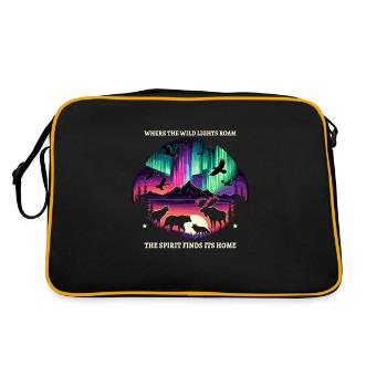 Aurora Aurora Tracker Alaska Wilderness - Retro Bag - black/gold - Back