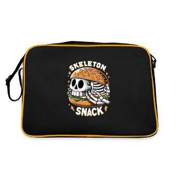 Burger d’horreur Spooky fast-food halloween - Sac Retro - noir/or - Dos