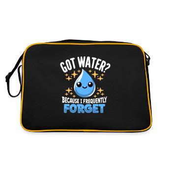 Hydration Drink Water Stay Hydrated Hydration - Retro Bag - black/gold - Back