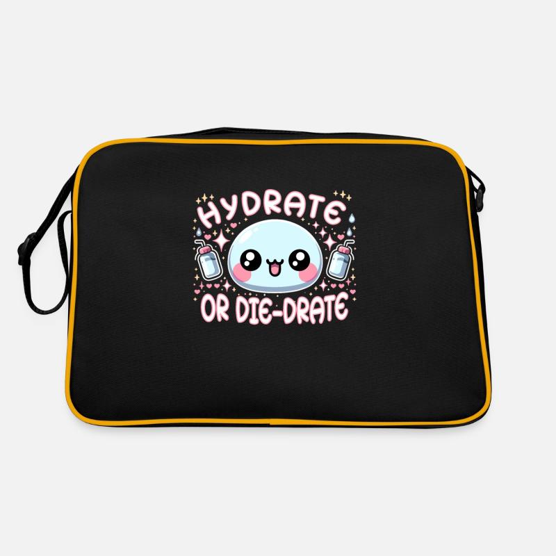Hydration Drink Water Stay Hydrated Hydration Retro Tasche