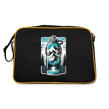 Hydration Drink Water Stay Hydrated - Retro Bag - black/gold - Back