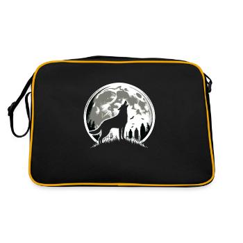 Chien d'horreur Halloween Spooky Dog Lover Chien gothique - Sac Retro - noir/or - Dos