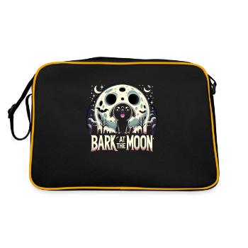 Chien d'horreur Halloween Spooky Dog Lover Chien gothique - Sac Retro - noir/or - Dos