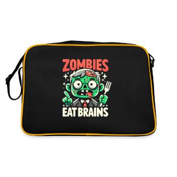 Horror Movie Fan Zombie Horror Classic - Retro Bag - black/gold - Back