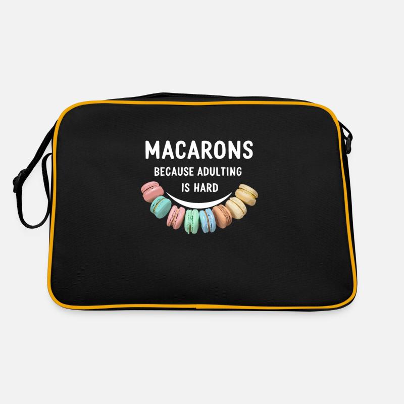 Macaron lovers French macarons Retro Bag