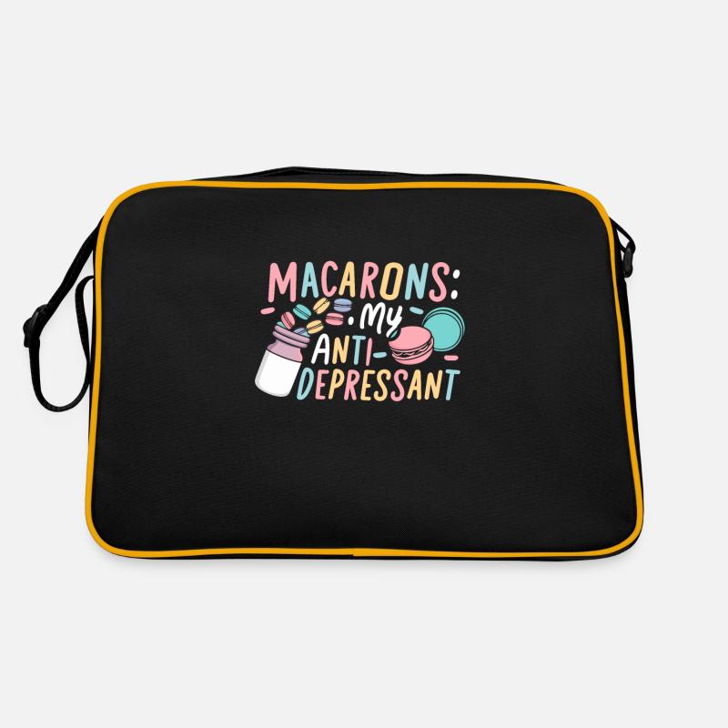 Macaron lovers French macarons Retro Bag