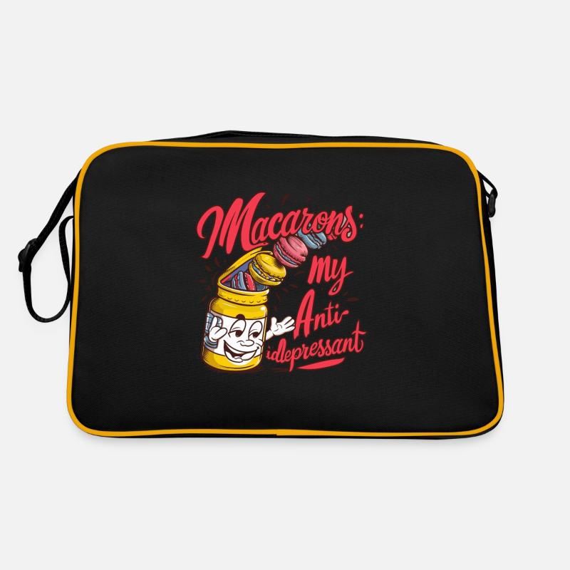 Macaron lovers French macarons Retro Bag