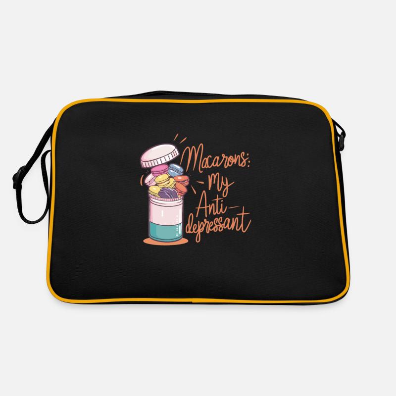 Macaron lovers French macarons Retro Bag