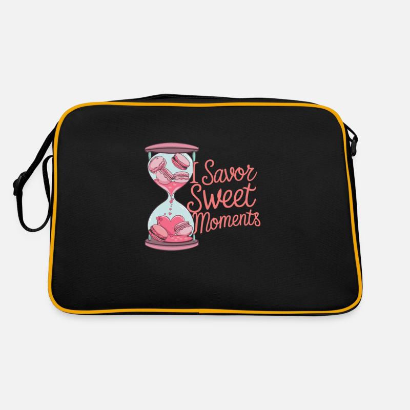 Macaron lovers French macarons Retro Bag