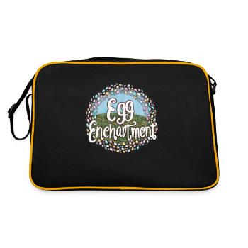 Ostara Eostre Equinox Witch Pagan Goddess Rituals - Retro Bag - black/gold - Back