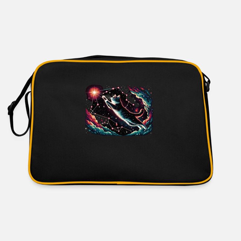 Cat, Astronaut, Astronomy, Outer Solar System Retro Bag
