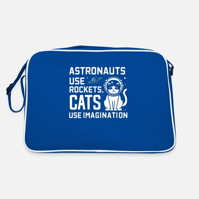 Cat, Astronaut, Astronomy, Outer Solar System Retro Bag