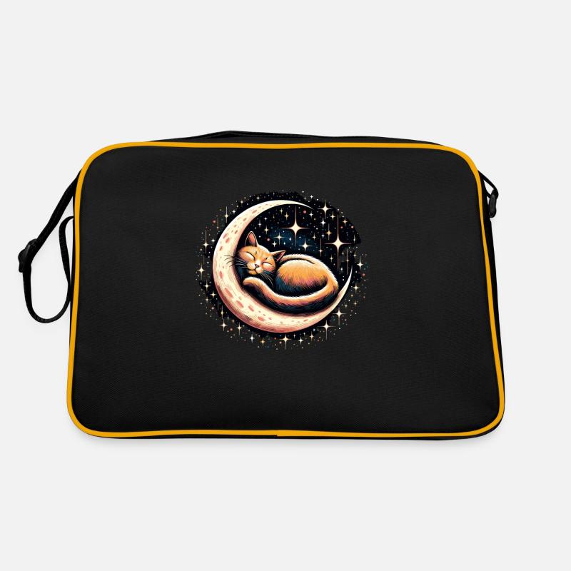 Cat, Astronaut, Astronomy, Outer Solar System Retro Bag