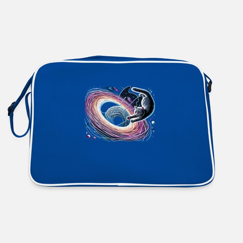 Cat, Astronaut, Astronomy, Outer Solar System Retro Bag