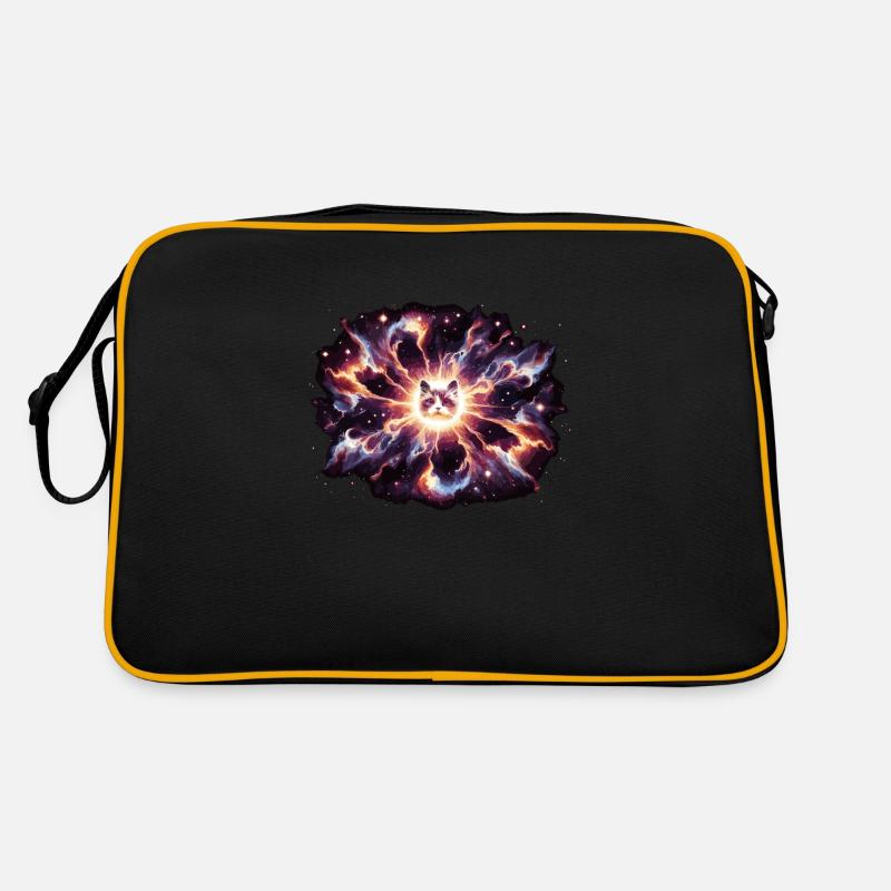 Cat, Astronaut, Astronomy, Outer Solar System Retro Bag