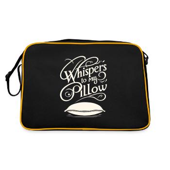 Sprechen Im Schlaf, Somniloquy, Sprechen Im - Retro Tasche - Schwarz/Gold - Hinten