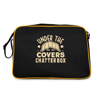 Sprechen Im Schlaf, Somniloquy, Sprechen Im - Retro Tasche - Schwarz/Gold - Hinten