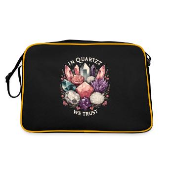 Geologie-steinjagd Achat-jäger-steinsammeln - Retro Tasche - Schwarz/Gold - Hinten