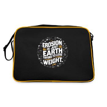 Geologie-steinjagd Achat-jäger-steinsammeln - Retro Tasche - Schwarz/Gold - Hinten
