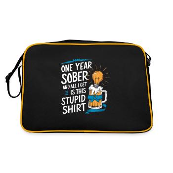 Recovery from alcohol dependence sobriety a a - Retro Bag - black/gold - Back