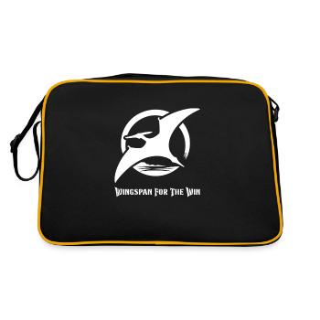 Fossilienjäger Fossilienjagd Paläontologe - Retro Tasche - Schwarz/Gold - Hinten