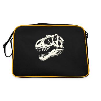 Fossilienjäger Fossilienjagd Paläontologe - Retro Tasche - Schwarz/Gold - Hinten
