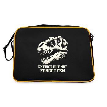Fossilienjäger Fossilienjagd Paläontologe - Retro Tasche - Schwarz/Gold - Hinten