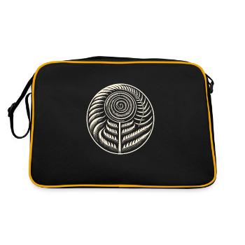 Pétroglyphe Art rupestre ancien Rock dessin indien - Sac Retro - noir/or - Dos