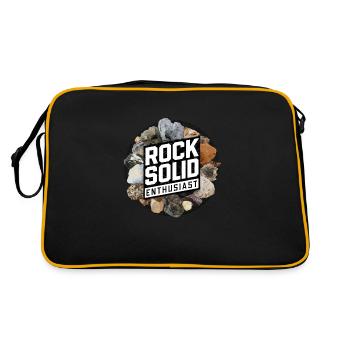 Geologie-steinjagd Achat-jäger-steinsammeln - Retro Tasche - Schwarz/Gold - Hinten