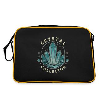 Geologie-steinjagd Achat-jäger-steinsammeln - Retro Tasche - Schwarz/Gold - Hinten