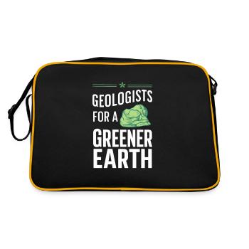 Geologie-steinjagd Achat-jäger-steinsammeln - Retro Tasche - Schwarz/Gold - Hinten