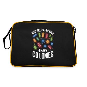 Microbiologiste Microbiologie Laboratoire Biologie des staphylocoques - Sac Retro - noir/or - Dos