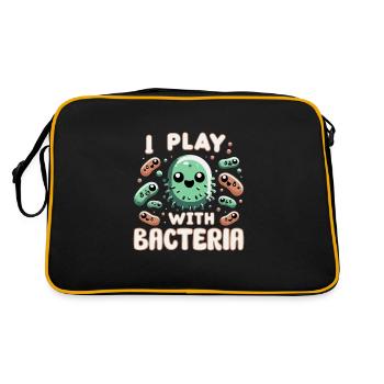 Microbiologist Microbiology Lab Staph Biology - Retro Bag - black/gold - Back