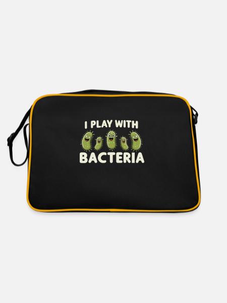 Microbiologiste Microbiologie Laboratoire Biologie des staphylocoques - Sac Retro - noir/or - Dos