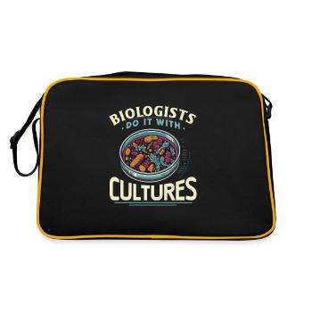 Microbiologist Microbiology Lab Staph Biology - Retro Bag - black/gold - Back