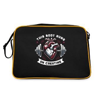 Musculation, Powerlifting, Haltération, Fitness - Sac Retro - noir/or - Dos