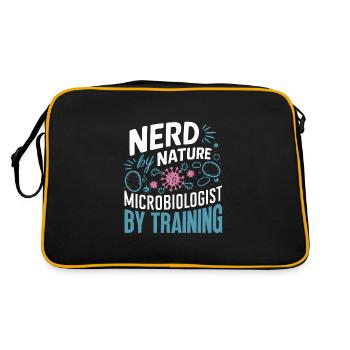 Microbiologist Microbiology Lab Staph Biology - Retro Bag - black/gold - Back