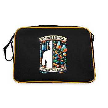 Microbiologiste Microbiologie Laboratoire Biologie des staphylocoques - Sac Retro - noir/or - Dos