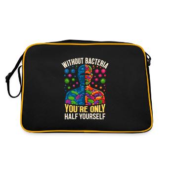 Microbiologiste Microbiologie Laboratoire Biologie des staphylocoques - Sac Retro - noir/or - Dos