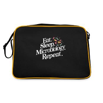 Microbiologiste Microbiologie Laboratoire Biologie des staphylocoques - Sac Retro - noir/or - Dos