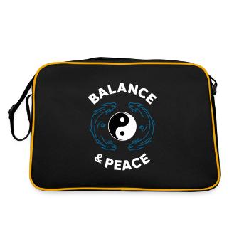 Kung Fu Chinesisches Kung Fu Asiatisches Kung Fu - Retro Tasche - Schwarz/Gold - Hinten