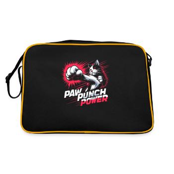 Kung Fu Chinesisches Kung Fu Asiatisches Kung Fu - Retro Tasche - Schwarz/Gold - Hinten