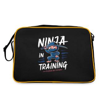 Kung Fu Chinesisches Kung Fu Asiatisches Kung Fu - Retro Tasche - Schwarz/Gold - Hinten