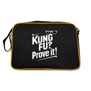 Kung Fu Chinesisches Kung Fu Asiatisches Kung Fu - Retro Tasche - Schwarz/Gold - Hinten