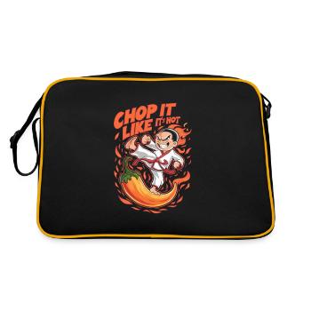 Kung Fu Chinesisches Kung Fu Asiatisches Kung Fu - Retro Tasche - Schwarz/Gold - Hinten